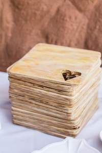 Factory Custom OEM/DOM Logo and Shape Round Square <b>Bamboo</b> Coasters <b>Mats</b> Pads Walnut Beech Wood Drink Tea Cup Coasters Wholesale - Product Image 3