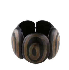 Juego de brazaletes de cuerno de búfalo para precio barato de tamaño personalizado con uso hecho a mano para gran oferta de artesanías de media luna - Product Image 2