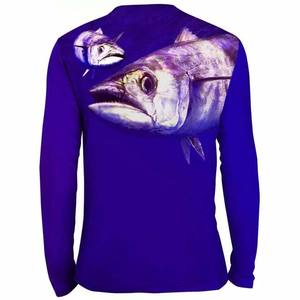 Camisa para el sol de manga larga que absorbe la humedad Uv de secado rápido Upf50 + personalizada de alta calidad camisas de pesca de rendimiento sublimación - Product Image 5