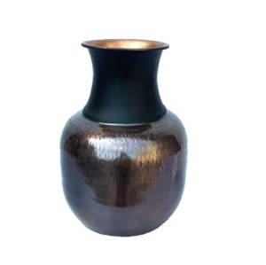 กระถางดอกไม้โลหะพร้อมขัด,แจกันดอกไม้เหล็กชุบสำเร็จแบบอินเดีย - Product Image 4