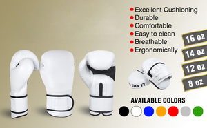 Guantes de boxeo de material de color profesional de fábrica personalizada - Product Image 5