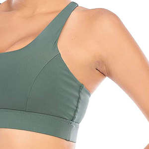 Meilleure vente soutien-gorge de sport à une épaule dernière conception de soutien-gorge de sport pour femmes en tissu doux de qualité supérieure - Product Image 5