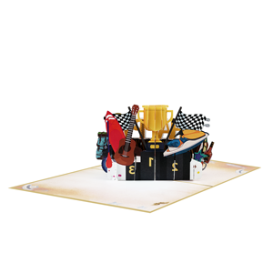 การ์ด2D ป๊อปอัพรูปสัตว์งานหัตถกรรมสำหรับวันพ่อกระดาษพิมพ์ออฟเซ็ตออกแบบได้ตามต้องการงานหัตถกรรมเวียดนาม3D - Product Image 1