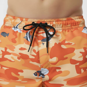 Shorts de Playa Unisex para Pesca, 100% Poliéster, Impresión Personalizada, Impresión Digital Sólida, Transpirable, Secado Rápido, Servicio OEM - Product Image 4