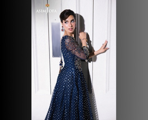 Asim Jofa, trajes de lujo bordados para mujer, Colección festiva Sumaira cosida, 3 uds., vestidos de noche Anarkali, Dupatta elegante - Product Image 6