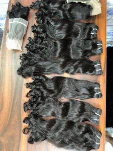 Extensions de cheveux humains bouclés et légers pour bébé, avec brillance naturelle, texture lisse, structure en vrac, vente en gros : non permanentes - Product Image 4