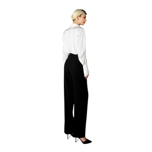 Pantalones Tacenda de alta moda para mujer Estilo minimalista elegante con frente plano Entrega rápida Servicio ODM disponible - Product Image 5