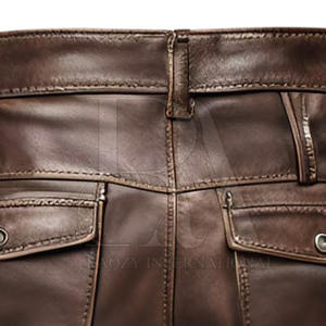 กางเกงขาสั้นหนังสำหรับผู้ชายกางเกงขาสั้นหนังสไตล์ล่าสุด - Product Image 5