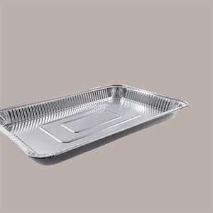 Plateaux de service rectangulaires en aluminium LUCGEL, récipient bas, code 1569, 525x325H39 mm, lot de 10 pièces - Product Image 4