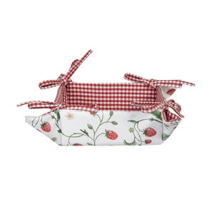Indian Manufacturer Eco-Friendly Sustainable New Floral Design Printed Cotton <b>Bread</b> <b>Basket</b> - Product Image 5