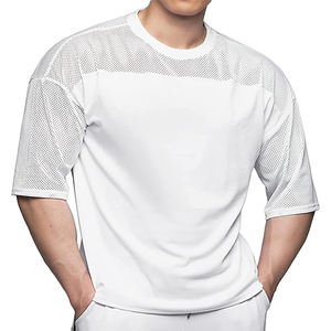 Camiseta de Corte Holgado para Hombre con Bolsillo, Cuello Redondo de Algodón Suave, Etiqueta Privada, Lista para OEM/ODM, Fábrica de Ropa - Product Image 2