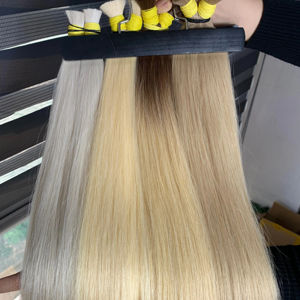 Extensiones de Cabello Humano Vietnamita al Por Mayor en Tono Rubio Premium de 55, 60 y 65 cm, 100 g, Color de Moda, Liso con Puntas Gruesas - Product Image 1