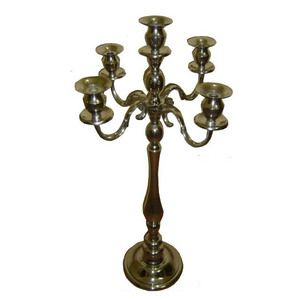 Accesorios decorativos para el hogar con acabado personalizado, soporte de candelabro de Metal, producto de tendencia superior, soporte de portavelas de 5 brazos - Product Image 4