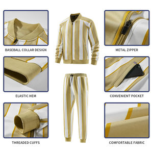 Ensemble sweat-shirt et pantalon unisexe personnalisé en molleton délavé à l'acide, respirant, pour l'hiver, coupe régulière, uni, effet vieilli, style hip-hop, 100% - Product Image 5