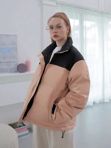 Veste bouffante personnalisée pour femmes Vêtements décontractés de couleur unie Veste bouffante d'hiver chaude pour femmes - Product Image 4