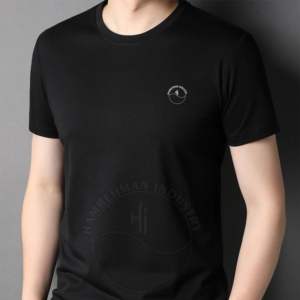 High Street Style Hombres Manga corta O-cuello 100% Algodón Jersey Camisetas Impresión digital Patrón de letras en camisetas de diseño en blanco - Product Image 4