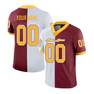 TPAZGHE Maillots de football américain personnalisés imprimés, style streetwear, pour adultes, ensemble respirant à manches courtes, séchage rapide, entraînement - Product Image 5