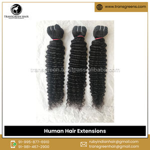 Calidad superlativa 100% Extensiones de cabello virgen mongol sin procesar estilo del fabricante líder Cabello frontal ondulado - Product Image 6