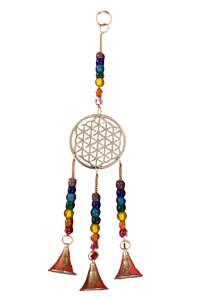 Campanas Colgantes con Cuentas, Campanas de Viento para Decoración del Hogar, Tres Campanas, Campanas de Viento de Metal, Venta al por Mayor por Consignantes Indios - Product Image 6