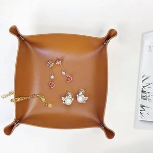 Bandejas para servir artesanías de cuero y madera de Ramadán, artesanías, decoración de boda, decoración de eventos, caja de regalo, para uso en baño y vajilla - Product Image 3