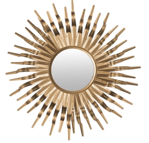 Espejo de pared de Metal de diseño atractivo de latón AK, espejo de pared único con acabado antiguo para decoración de Hotel/acento de decoración de pared - Product Image 3