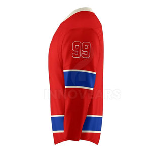 Custom Made INNOVEARS Professional Ice Hockey Jersey with Name and Number Printing Sublimated 100% Polyester Men's Team Name OEM - Product Image 3