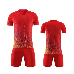 Venta al por mayor de uniformes de fútbol para hombre, conjunto de camisetas de fútbol con logotipo personalizado, kit de equipo, ropa deportiva de entrenamiento transpirable de secado rápido, OEM, ODM disponible - Product Image 1