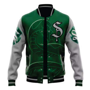 Veste de baseball en satin pour homme de qualité supérieure, style varsity, doublure matelassée chaude, vêtements de rue tendance - Product Image 5