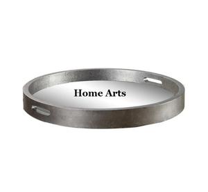 Plateau de service alimentaire en aluminium au design classique, forme ronde, couleur or, plateau à thé et à café à prix abordable - Product Image 5