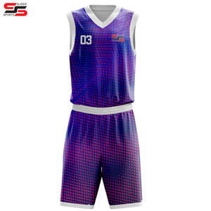 Sportswear Training Basketball Uniform Mens Breathable Set Custom Logo Reversible Basketball Uniforms Made in Pakistan - Product Image 4