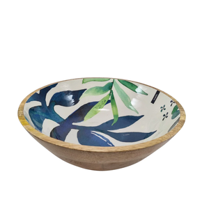 Cuenco de madera con estampado esmaltado, vajilla de cocina, cuenco de arroz creativo, diseño elegante, forma redonda, cuenco de madera para servir - Product Image 3