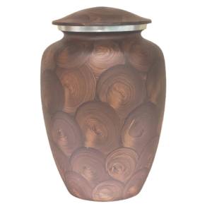 Vente en gros d'urnes funéraires en aluminium de haute qualité Urnes funéraires en métal fini bois design classique fabriquées en Inde - Product Image 3