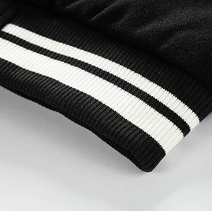 Men's Custom Style Melton Wool Varsity Jacket with Leather Sleeves Patchwork Design CollegeBaseballjacket for men - Product Image 4