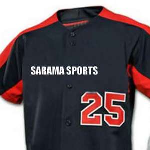 ชุดเบสบอลผู้ใหญ่แบบสั่งทำพิเศษ ระบายความร้อนได้ดี ผลิตจากโพลีเอสเตอร์ 100% ไซส์พลัส แพ็คเกจคอวี สำหรับทีมซอฟต์บอล - Product Image 4