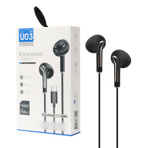 Écouteurs U03 Pro Vente en gros Personnaliser les écouteurs stéréo <span class=keywords><strong>filaire</strong></span> 3.5mm Personalizar Alambrico Audifonos Y Auriculares Con Cable - Product Image 1