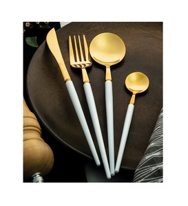Ensemble de couverts de luxe en métal hôtel restaurant maison mariage cadeau de noël ensemble de couverts couverts couverts en acier inoxydable ensemble - Product Image 6
