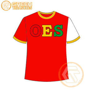 T-shirt Ordre de l'étoile de l'Est en gros Vêtements en jersey de coton T-shirt OES respirant de haute qualité Vêtements grecs pour femmes - Product Image 1