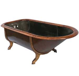 Handmade Elegant Claw Foot Design Copper Bath Tub Free Standing Double <b>Slipper</b>-Wholesale <b>Cheap</b> Prices - Product Image 2