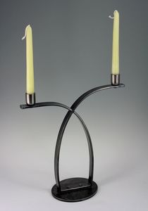 Mono Curve Black Metal Terminado Candelabro Trio 3 Soporte de vela cónico Decoraciones DE BODA Fiestas Decoración para el hogar - Product Image 2