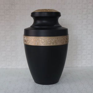 High Quality Classic Aluminum Adult Cremation Urn Metal Memorial <b>Pot</b> for Human <b>Ashes</b> Indian Manufacturer Supplier for Funerals - Product Image 5