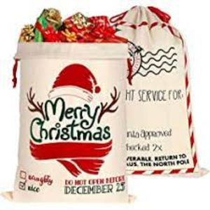 Sac cadeau de Noël personnalisé de qualité supérieure Article en soie personnalisé Style motif lettre Promotion Usa pour l'exportation - Product Image 1