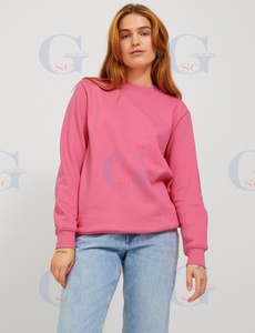 Camiseta de chándal de color para mujer, camisas de lana de invierno, cuello redondo con manga larga, material de algodón ultrasuave, venta al por mayor - Product Image 3