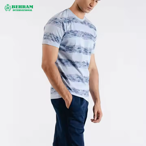 T-shirt décontracté pour homme, coupe ample et carrée, col rond, 100 % coton, 300 g, imprimé, écologique, anti-plis, respirant - Product Image 2