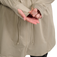 Vêtements de sport modestes pour femmes musulmanes, fournis par le fabricant, vêtements de fitness actifs, capuche, polyester uni, équipement de sport