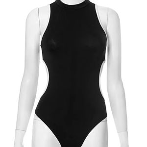 Body de una pieza de secado rápido para mujer, traje de baño sin mangas de alta elasticidad, traje de baño informal para nadar, ropa de surf, traje de cuerpo para mujer - Product Image 3