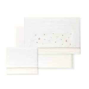 Juego de Ropa de Cama para Cuna Modelo Luna BODOQUES de 3 Piezas, 100% Algodón Tejido - Product Image 1