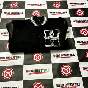 Chaquetas de béisbol de lana para mujer, ropa de calle Vintage 2024, talla XL, parches bordados de chenilla personalizados, chaquetas universitarias altas para - Product Image 5