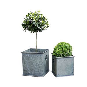 Pots à plantes en cuivre avec poignées, design admirable, ensemble de deux pots de différentes tailles et formes - Product Image 6