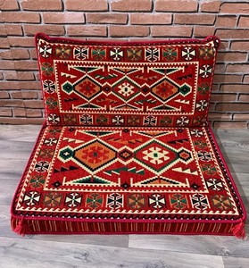 Sièges de sol arabes Canapé de sol arabe Sol de siège arabe | 90x70x10cm 3 pièces 1 Set - Product Image 4