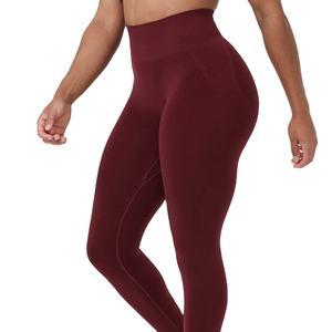 Leggings de yoga pour femmes en maille respirante, style tendance, couleur unie, taille élastique, vente en gros, prix raisonnable, fabriqué au Pakistan - Product Image 3